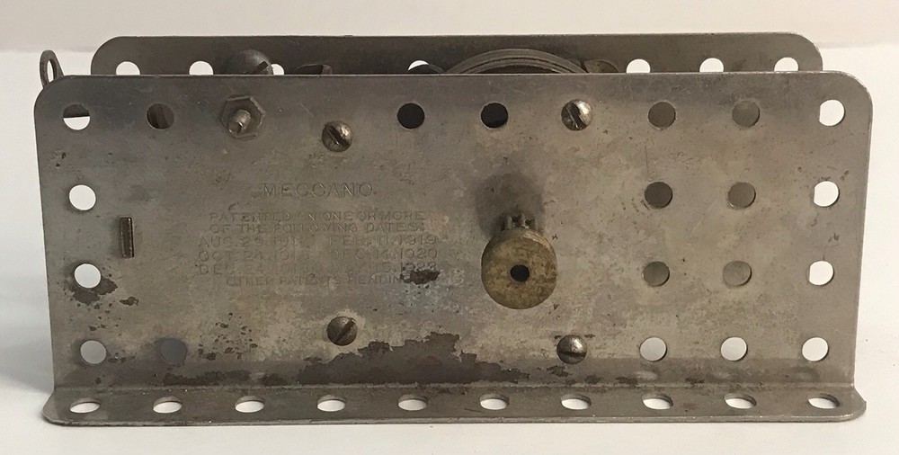 MECCANO E2 Erector Electric Motor w/Switch 1920's Vintage