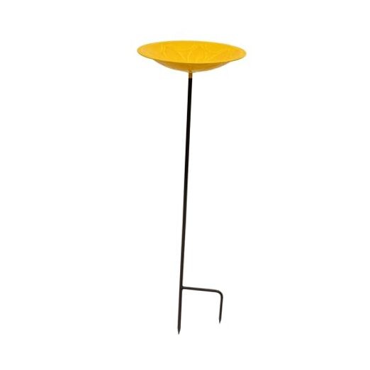 12" Sunflower Lolly Birdbaths with Stake
