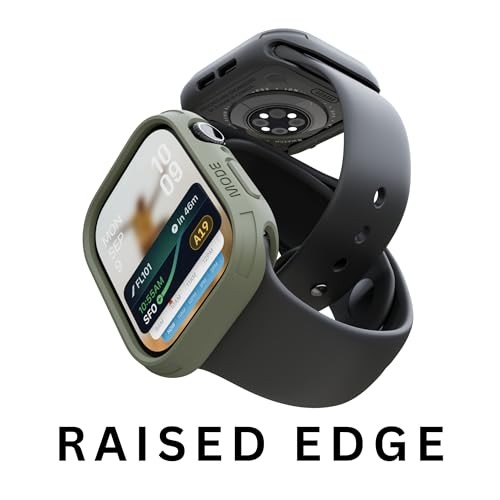 Compatible with Apple Watch Bumper Case, Quattro Series Rugged Case 46mm Black