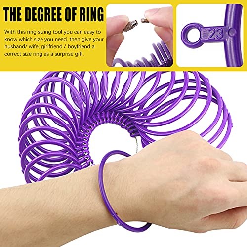 5 Pcs Jewelry Ring Bracelets Sizer Tools Measuring Set Includes Wooden Step