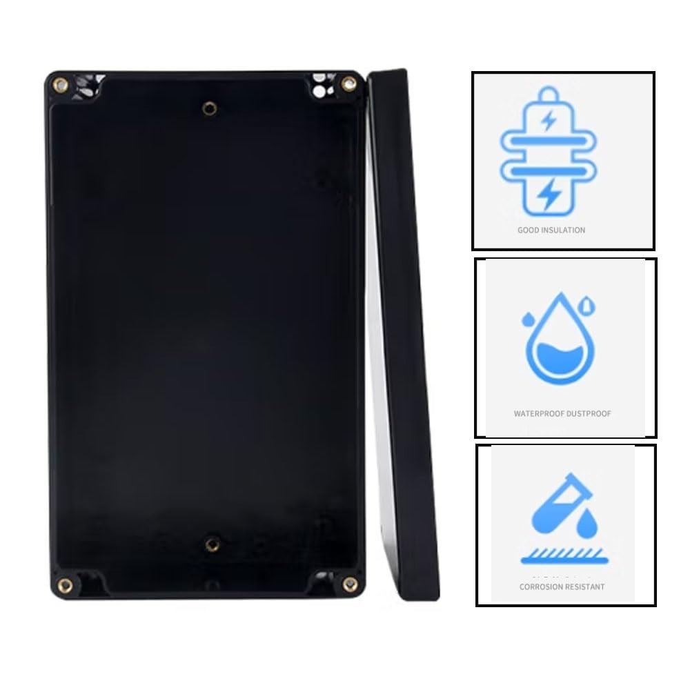 High-Quality Junction Box for Electronics - Durable ABS Construction, Black