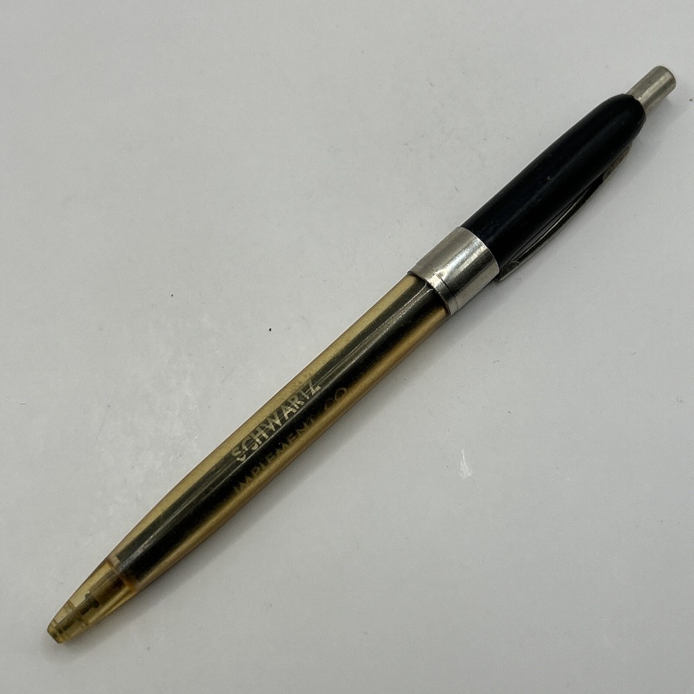 VTG Ballpoint Pen Schwartz Implement Co. Bazine KS