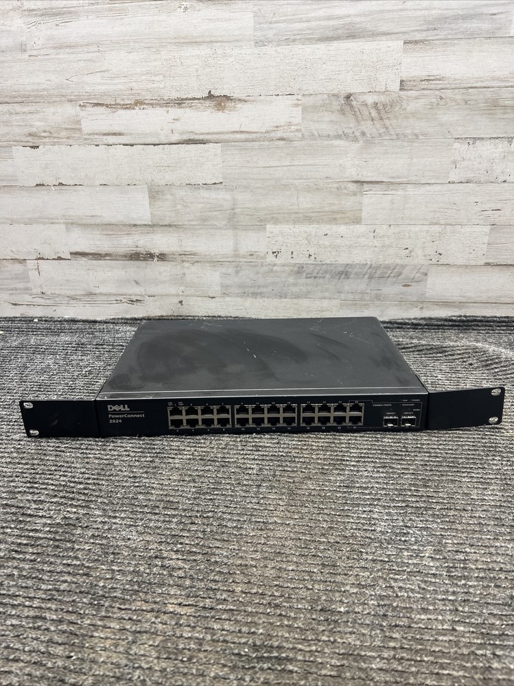 Dell PowerConnect 2824 24 Port Ethernet Network Managed Switch w/ Power Cable