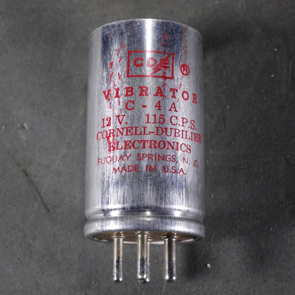 CDE C4 VIBRATOR CORNELL DUBILIER 12V 115 CPS