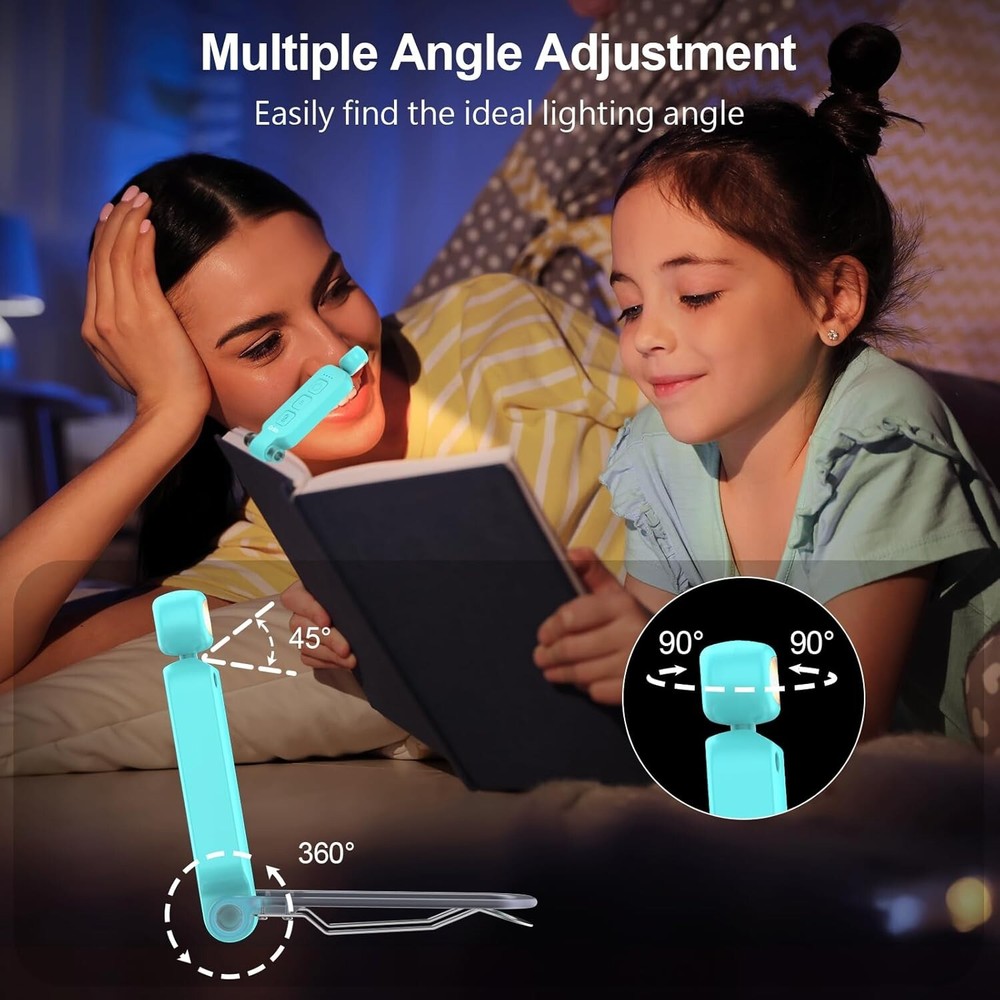 Gritin Rechargeable Book Light for Reading in Bed with Memory Function-Mini Port