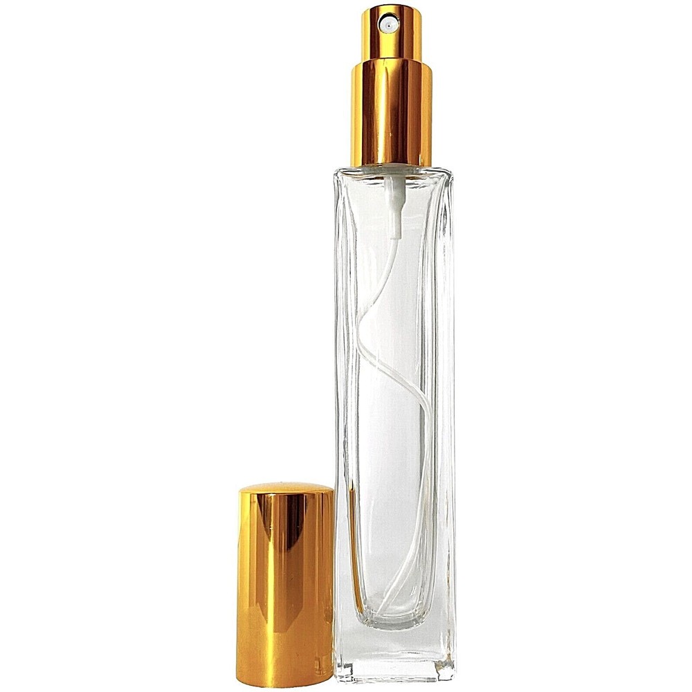 50ml 1.7oz Empty Perfume Glass Tall Spray Bottles Gold Atomizer Refillable