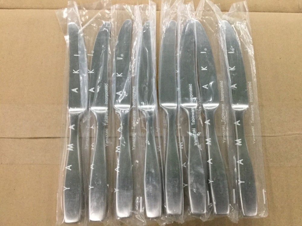 (8) New Yamazaki Stainless BOLO Dinner Knives