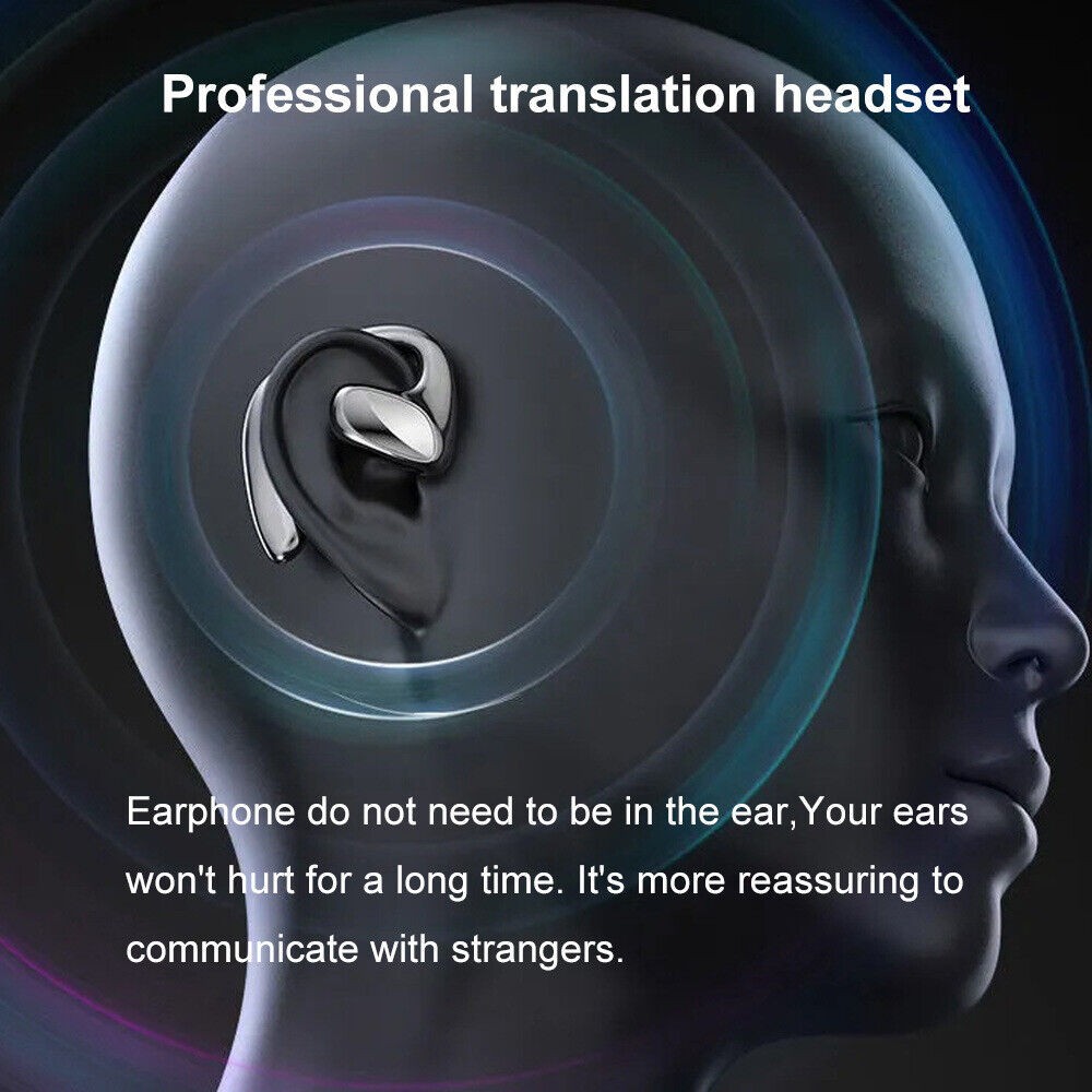 Bluetooth 5.1 144 Language Translator Earbuds Wireless Two Way Translator Device