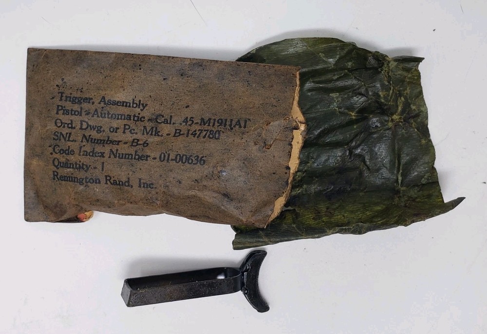 M1911A1 Remington Rand Trigger WWII NOS Original Vintage