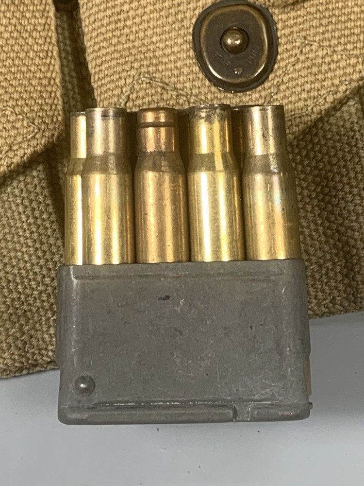 WWIli US 03 Belt 1943 Dated with 5 clips O795