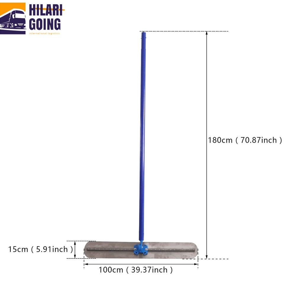 Concrete Float Bull Float Concrete Tool Trowel Float 3 Handles 180CM & Connector