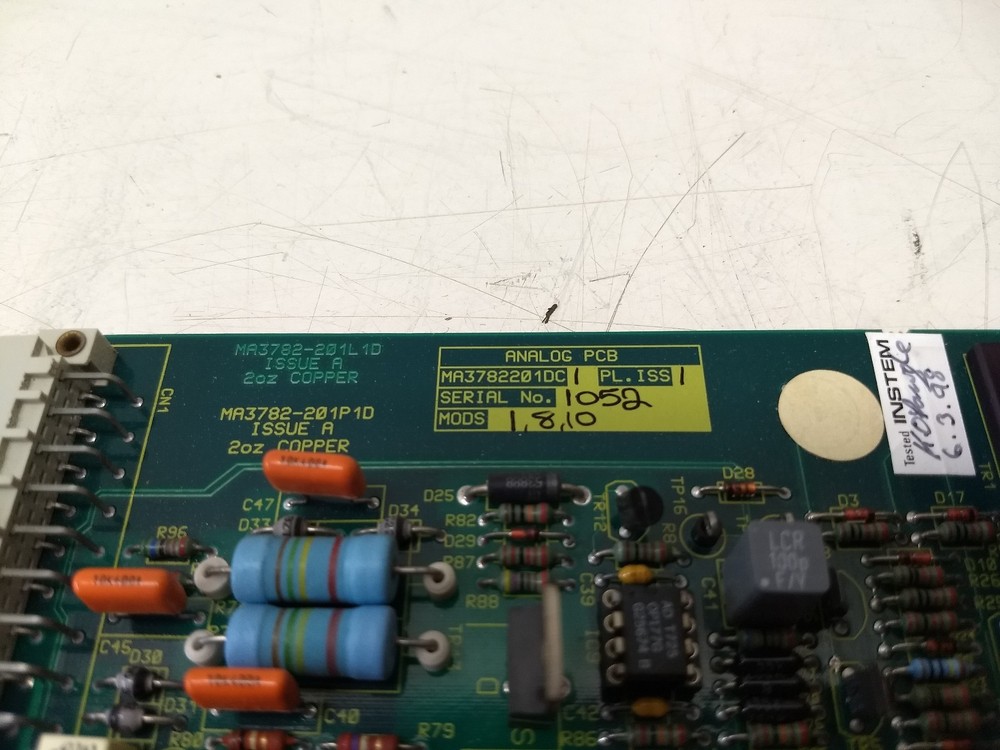 Waters Micromass Mass Spectrometer Analog PCB MA3782201DC