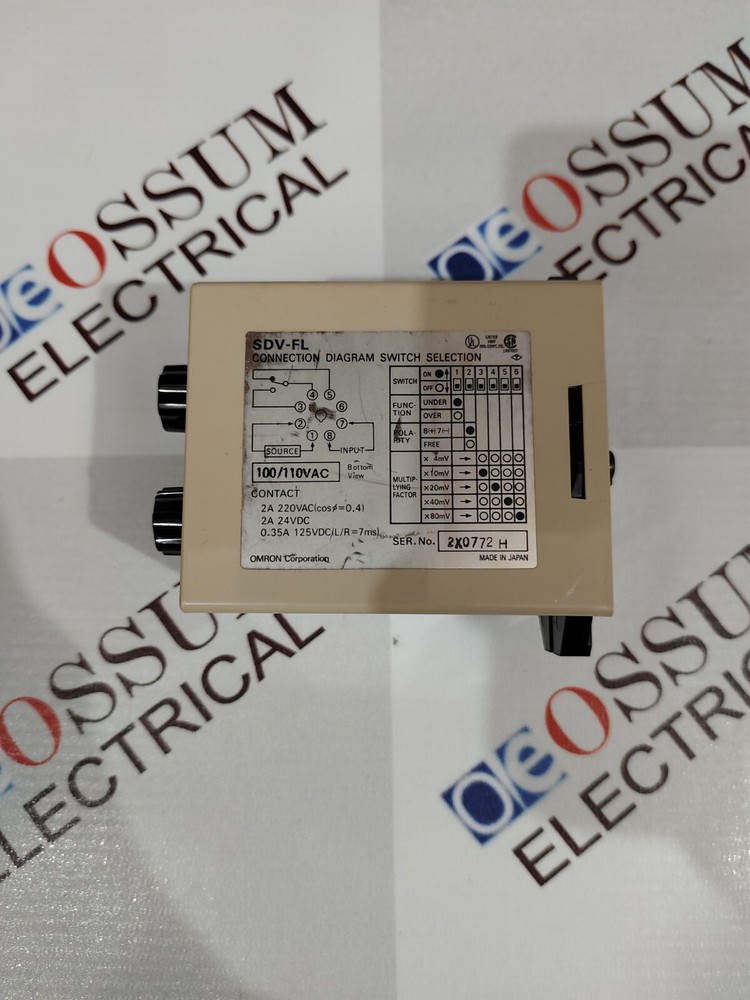 OMRON SDV-FL6 ELECTRONIC TIMER VOLTAGE 110VAC FREE FAST SHIPPING