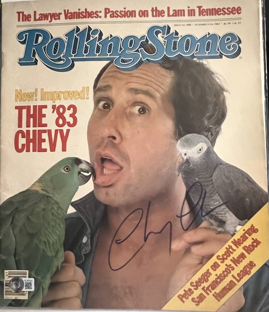 Chevy Chase Autographed Signed Rollingstone Magazine Beckett Comedy