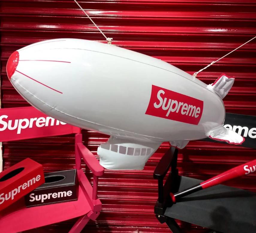 New Supreme FW17 Inflatable Blimp Red White Big Box Logo Display Collectible