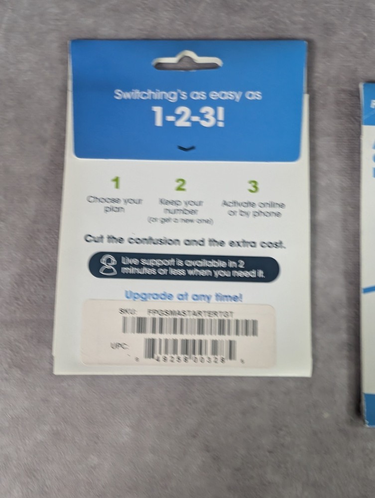 (2) FreedomPop: Starter SIM Kit Card - NEW !!!