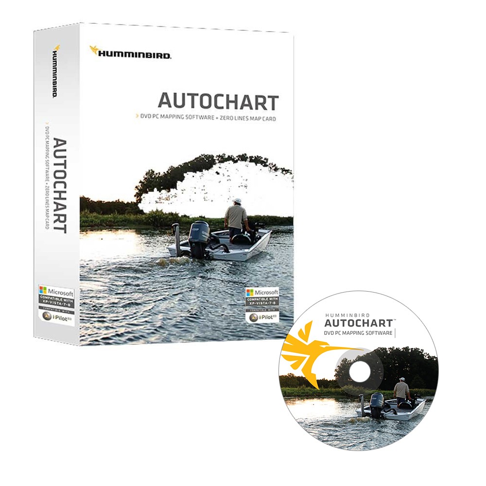 Humminbird Autochart DVD PC Mapping Software