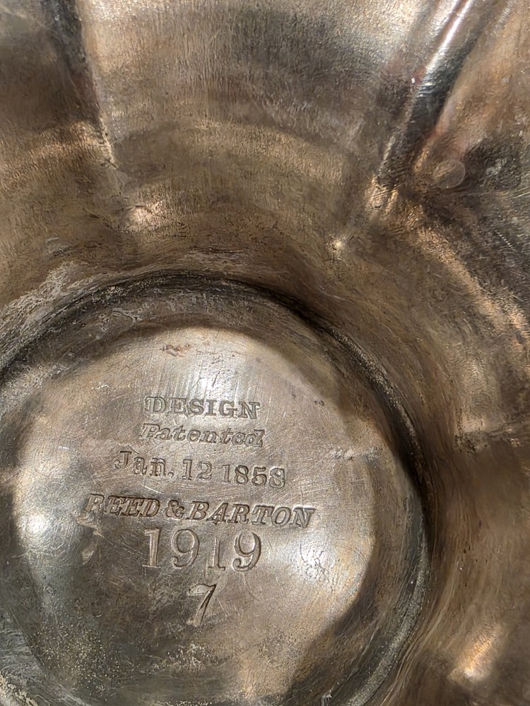 Reed and Barton 1919 Silver Holloware Tea Set - Rare - 5 Piece set