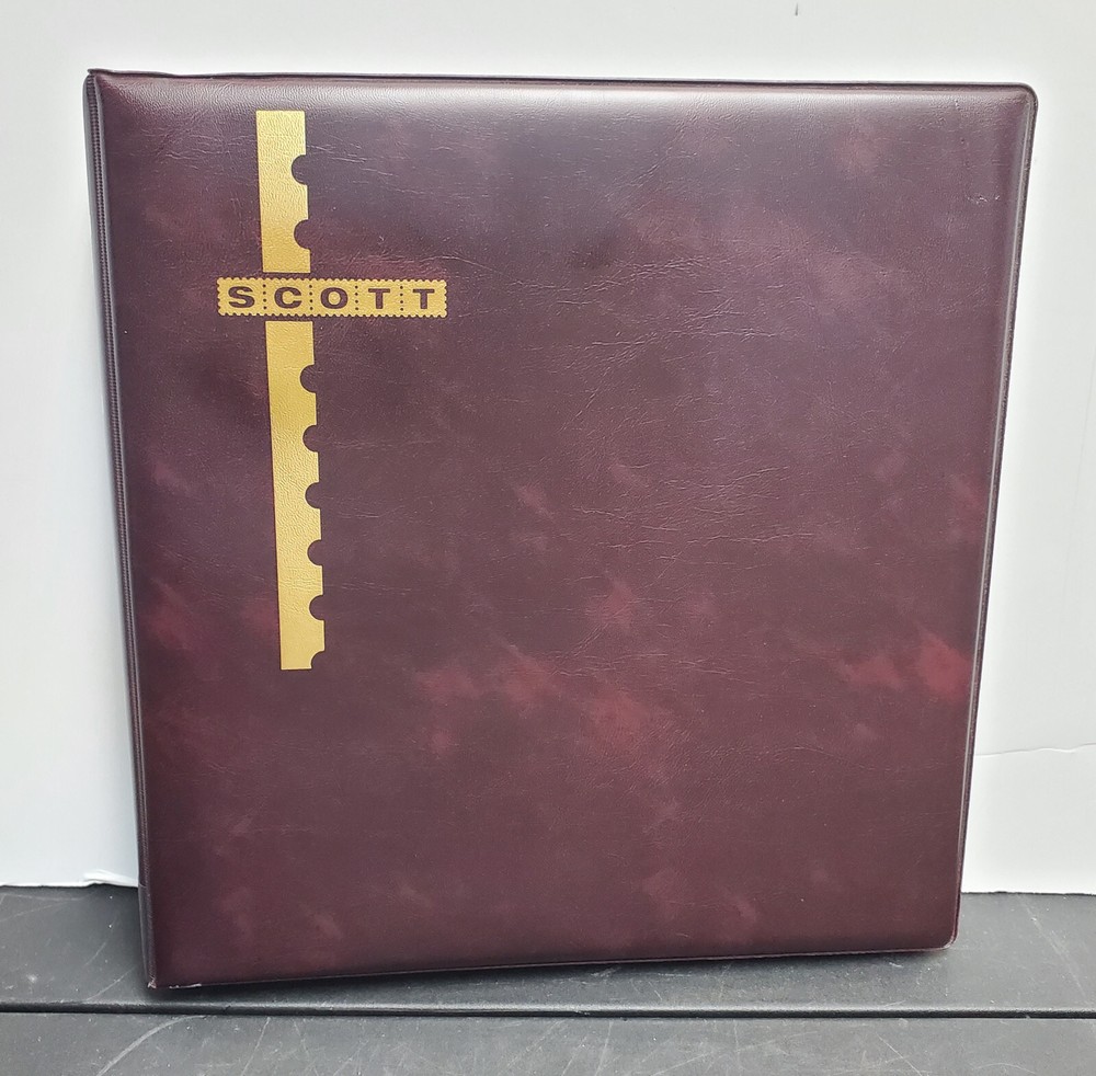 Set of 3-Ring Binders With Black 2-Sided Mint Sheet Pages, 2 Scott + 1 Unbranded