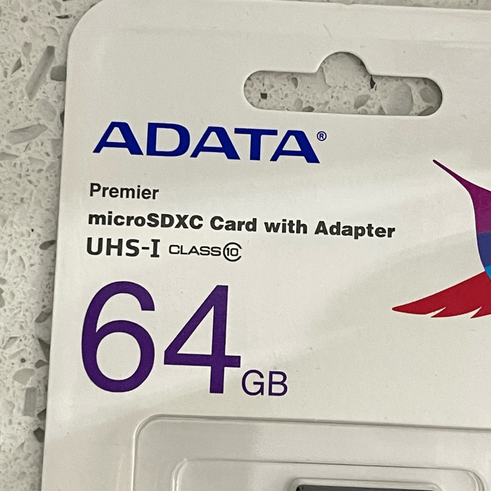 ADATA Premier 64GB MicroSDXC Card with Adapter High-Speed & Reliable Storage