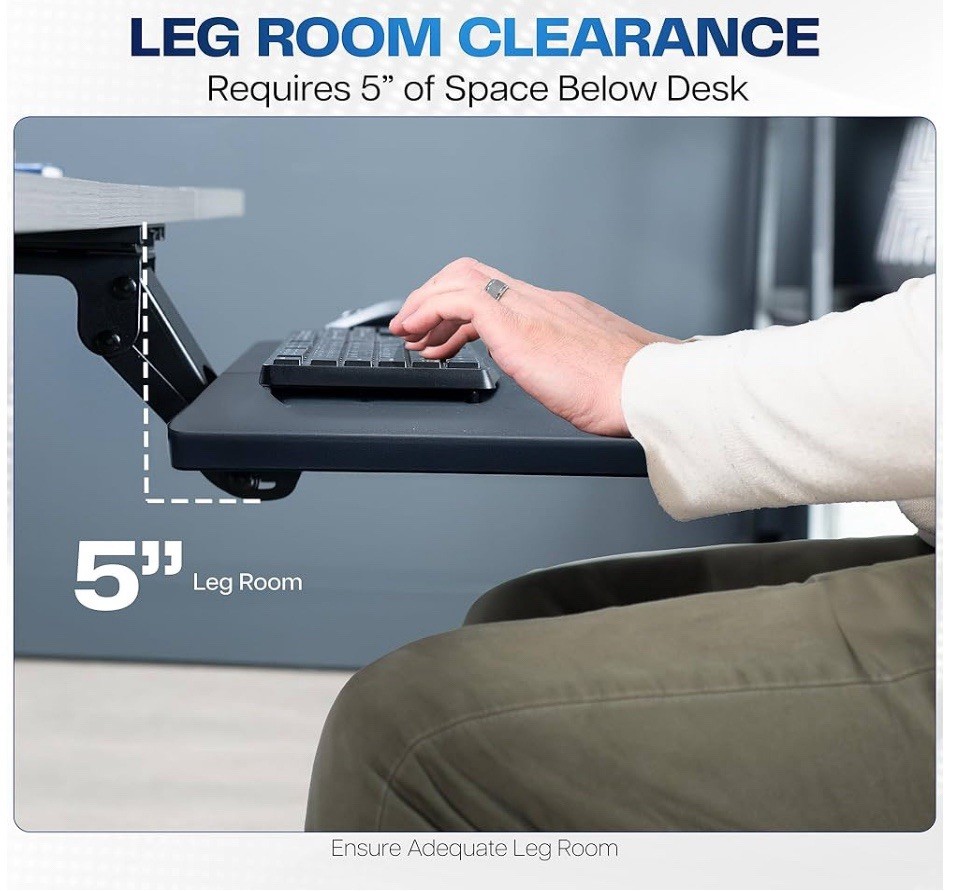 Ergonomic Keyboard and Mouse Tray