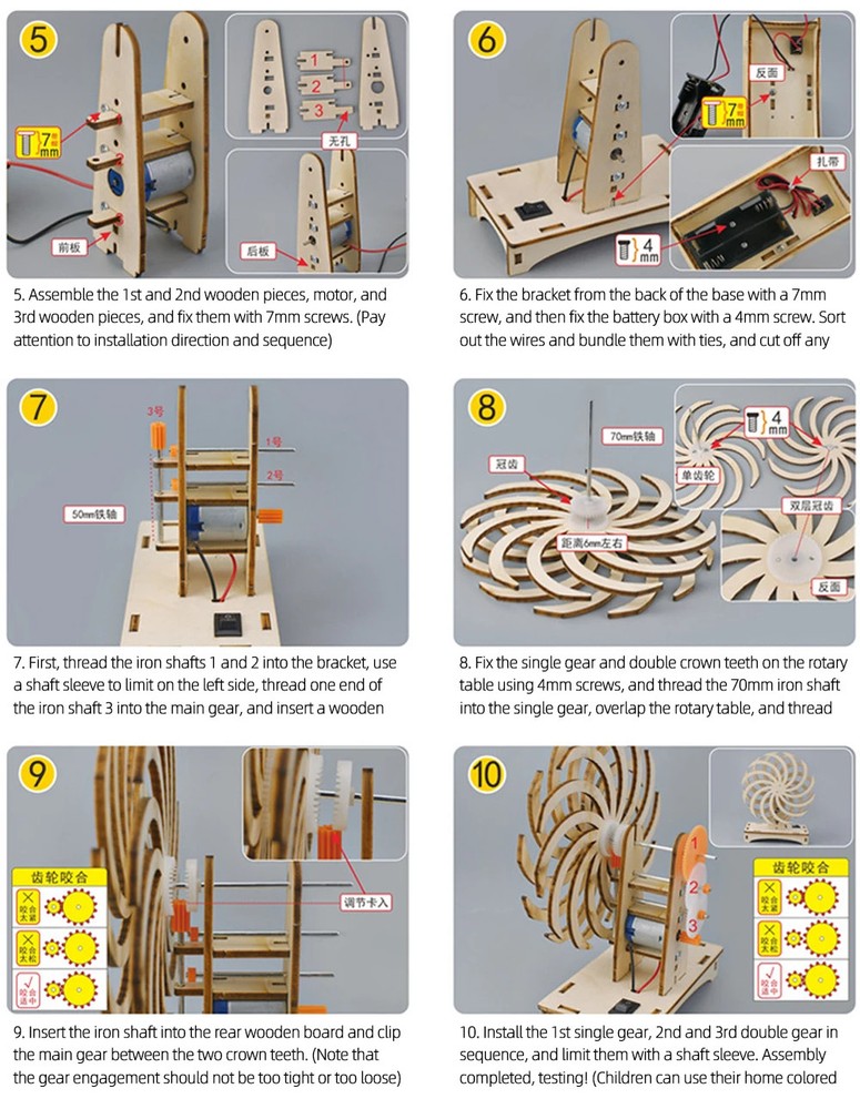 DIY Handmade Magic Window DIY Science Experiment Kit & Education Model Toy