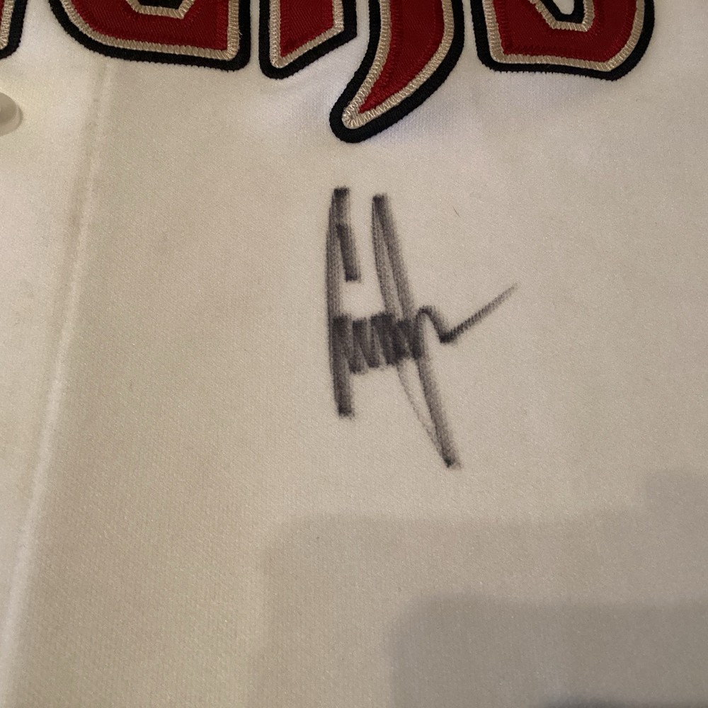 Conor Jackson Signed Jersey Diamondbacks 2008 COA MLB Hologram