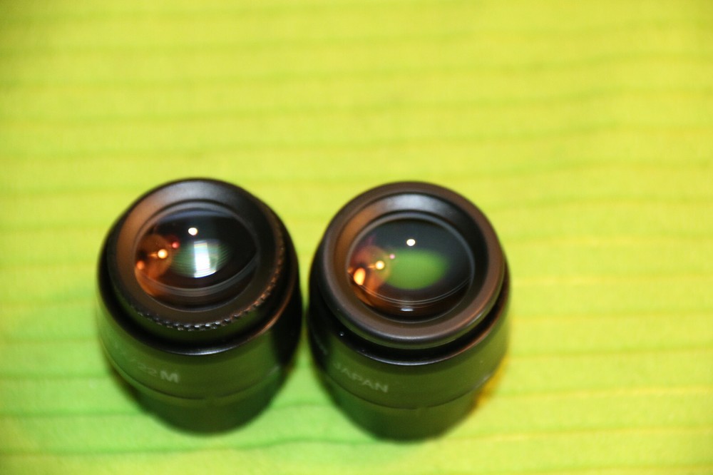 NIKON CFI 10X/22 One M MICROSCOPE EYEPIECE PAIR FOR ECLIPSE E & I SERIES