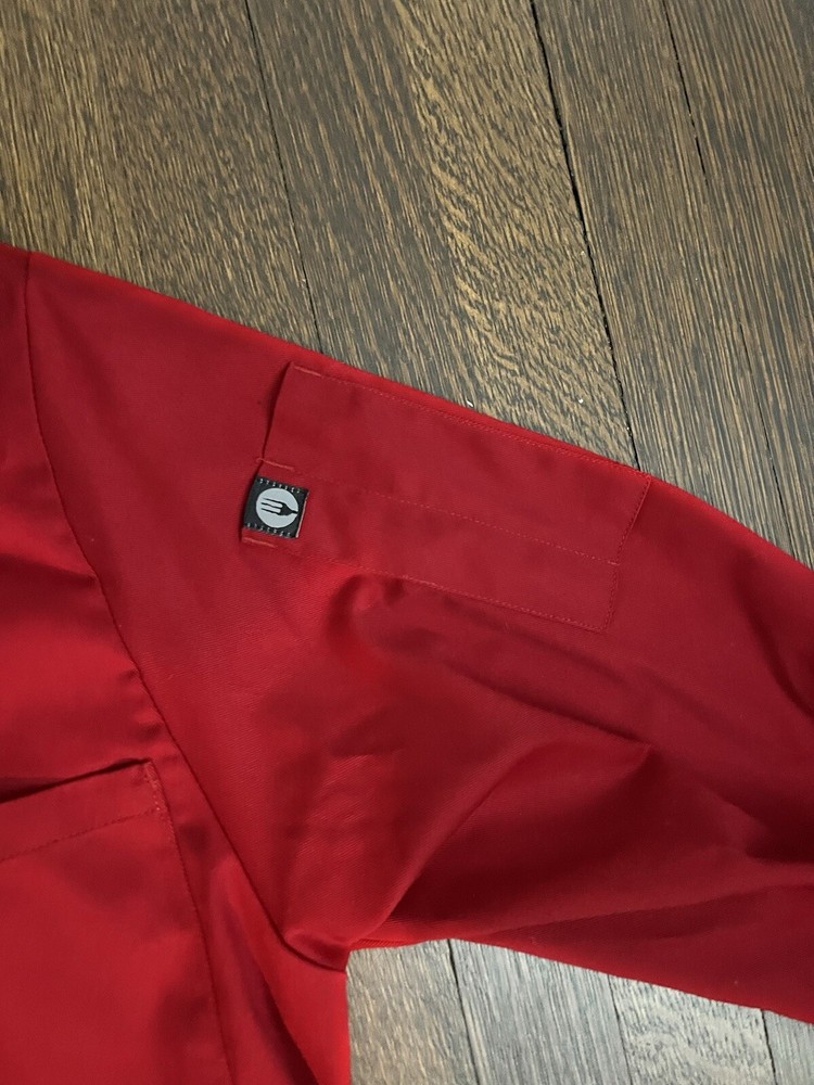 Uncommon Threads Chef Coat Size Medium Double-breasted Long Sleeve Red