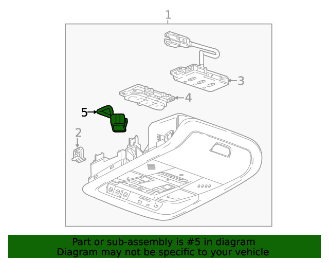 Genuine GM Communication Interface Module Microphone 13524436