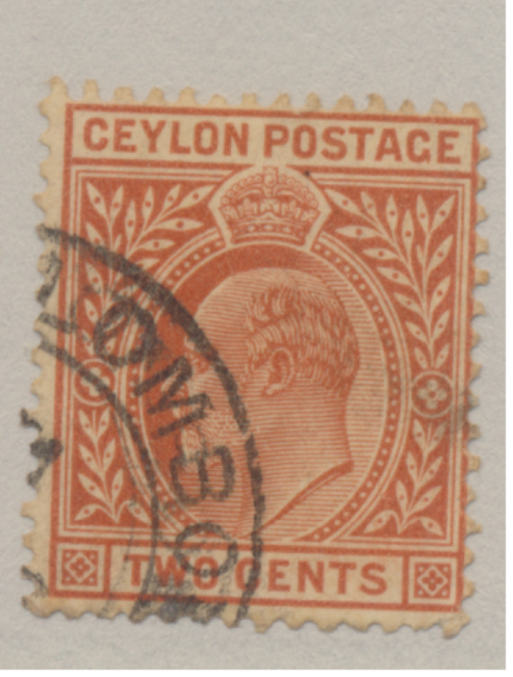 Ceylon Stamp Scott #166, Used