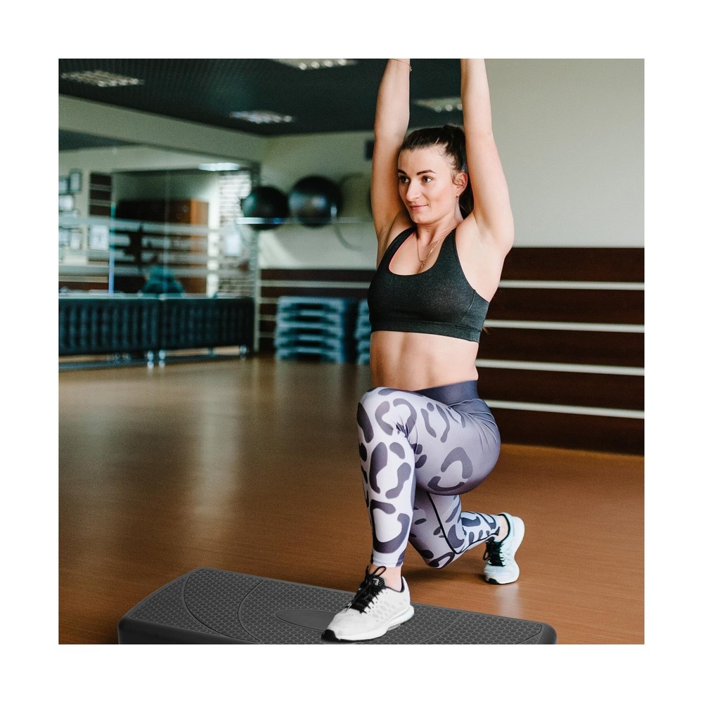 BalanceFrom Aerobic Step Platform Trainer with Adjustable 3-Level Risers, 400...