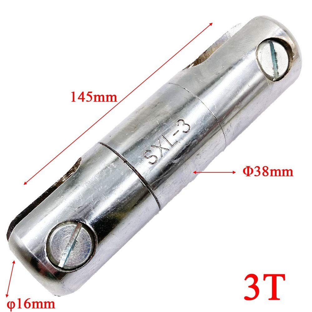 3 Ton Cable Pulling Swivel Puller Breakaway Wire Rope Roller Connector