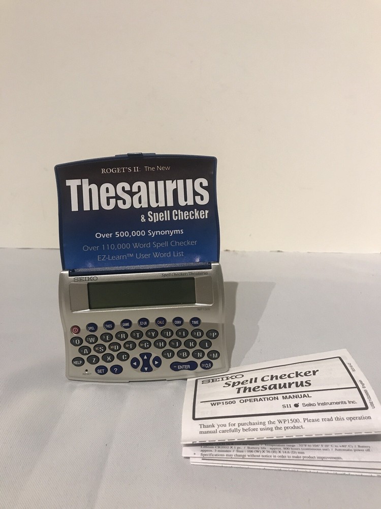 Seiko WP1500  Multi-Purpose Spell Check, Thesaurus, Directory Calculator
