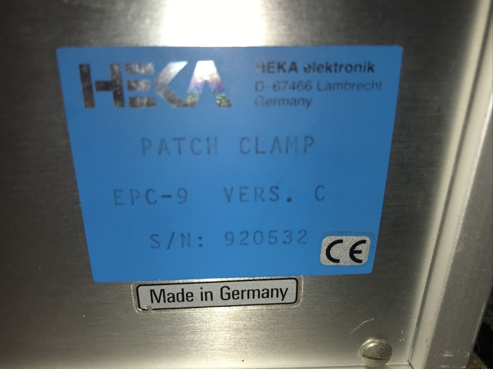 HEKA EPC 9/2 DOUBLE PATCH CLAMP W/ EPC 9 PATCHCLAMP VERS.C