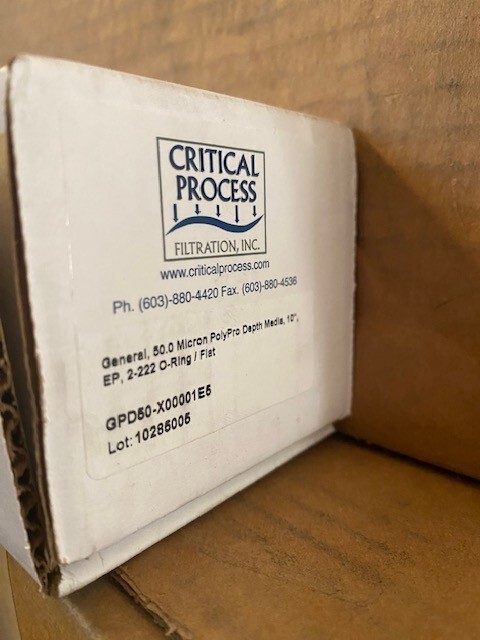 CRITICAL PROCESS FILTER GPD50-X00001E5, 50.0 Micron, 10"