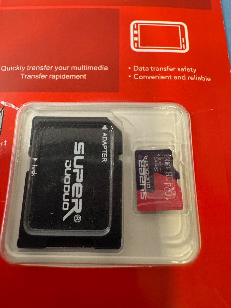 1024 GB MEMORY CARD WITH ADAPTER---SUPER DUODUO