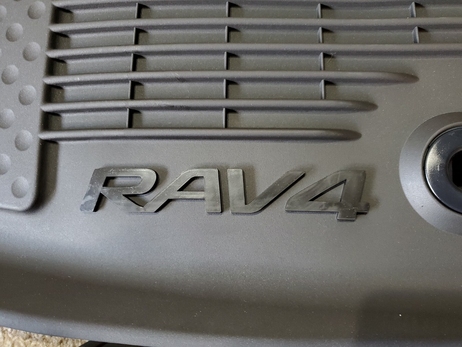 2019-2025 TOYOTA RAV4 FLOOR MATS RUBBER ALL WEATHER GENUINE OEM 3PC SET BLACK