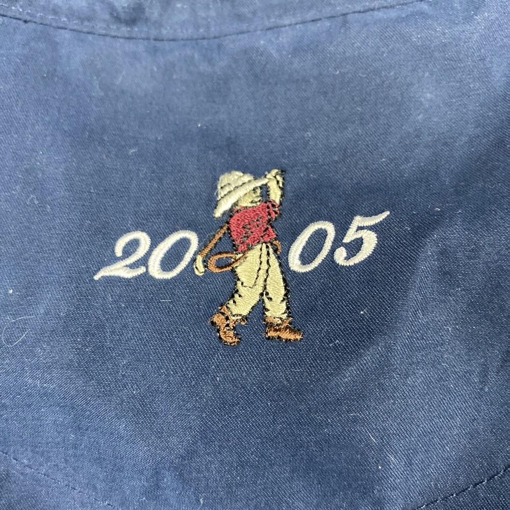 US Open Golf Pullover Windbreaker Jacket 2005 Pinehurst No. 2 Navy Sz L Packable