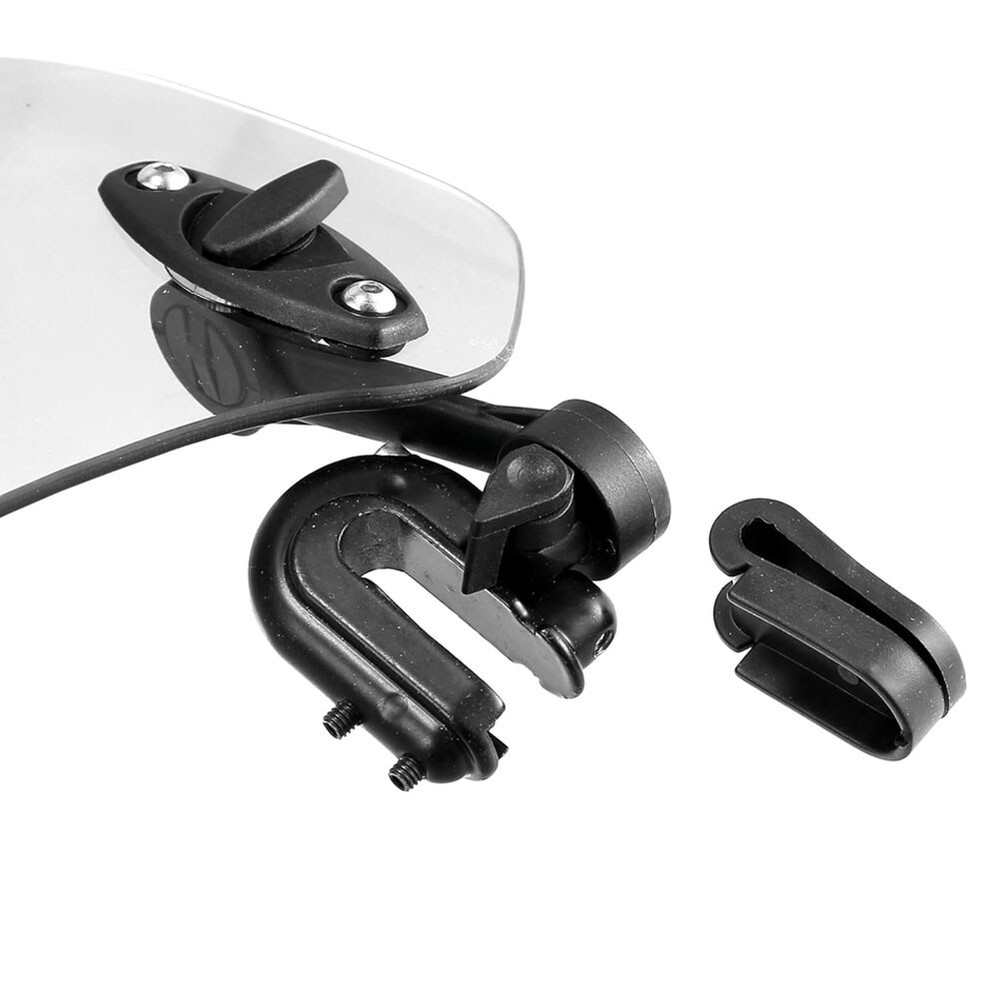Motorcycle Adjustable Clip-on Windscreen Extender Windshield Extension Universal