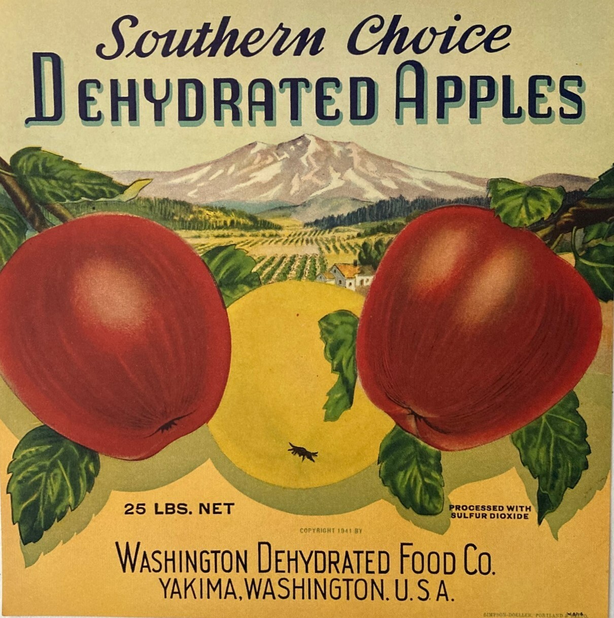 Lot of 10 1940 - 1963 Vintage Unused Crate Labels from various companies. (CLA)