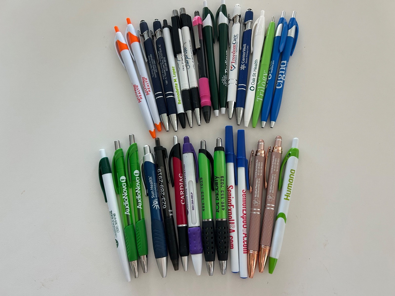 30 Lot Promo PENS Healthcare, Medical Services, Aging,Senior Living,Cigna,Humana