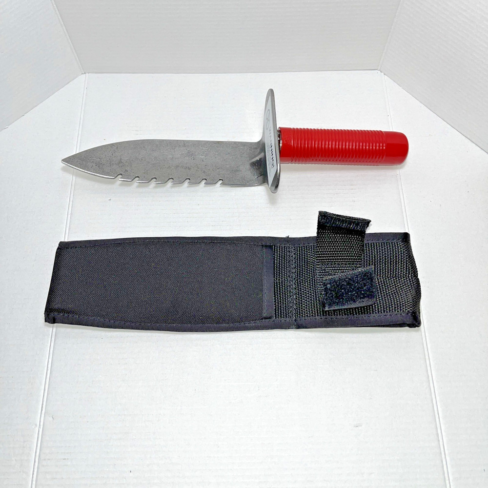 Lesche Metal Detecting Side Serrated  Hand Digging tool with Nylon Sheath