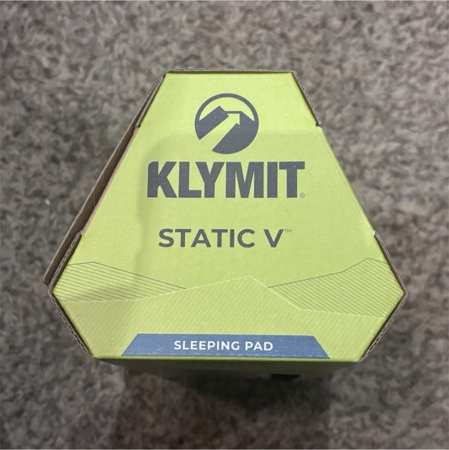 Klymit Static V Ultralight Inflatable Sleeping Pad Single Green V-Chamber