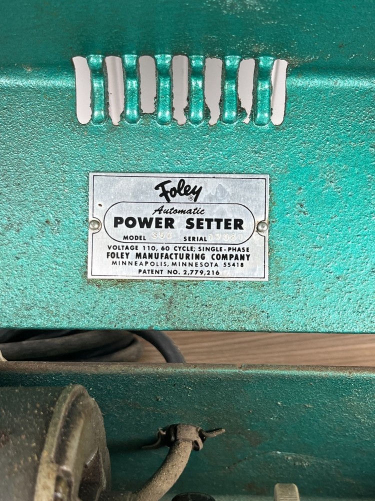 Vintage Foley Model 352 Automatic Power Setter