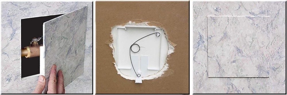 8x8 Inch Polystyrene Spring Fit Access Panel - Effortless Installation & Access