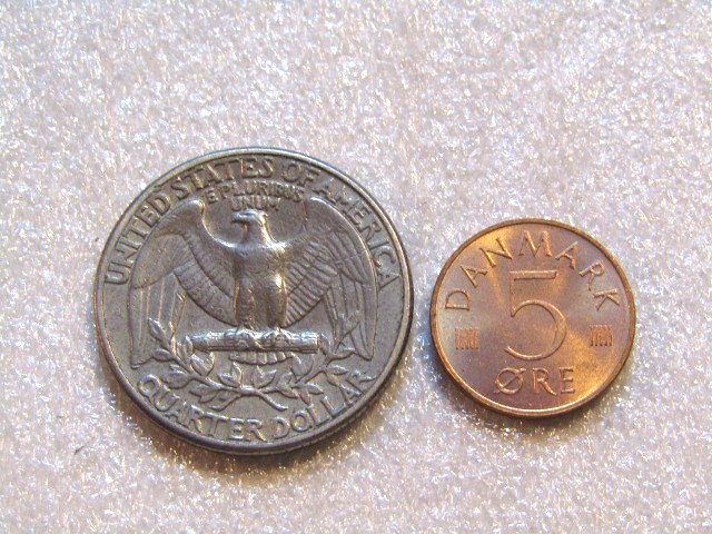 Denmark 1973 5 Ore unc Coin