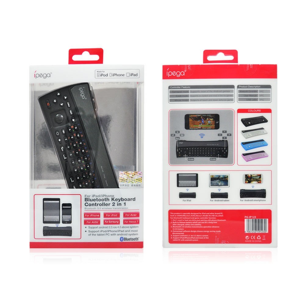 Ipega PG-IP123 Wireless Bluetooth 3.0 Keyboard Game Controller Ipad PC iPhone