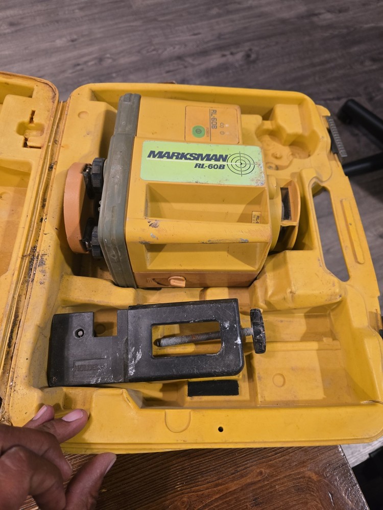 Topcon Marksman RL-60B Rotary Laser Level w/ Case & Mount Untested