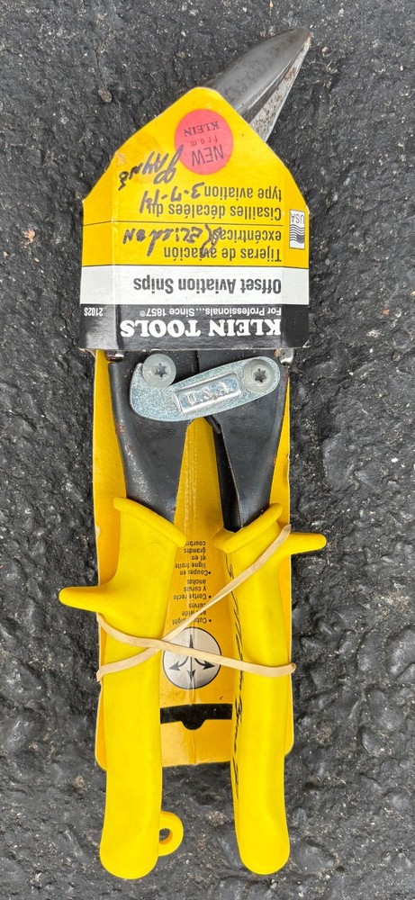 Klein Tools 2102S Offset Straight-Cutting Aviation Snips